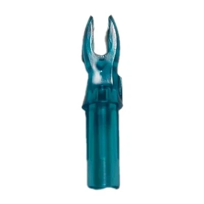 50 Count Bohning X 5mm Arrow A Nocks: Teal Blue: 7 Grain: .204 ID NOS - Image 1 of 3