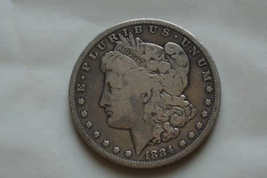 1884 S $1 Morgan Silver Dollar - Picture 1 of 2