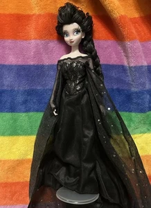 Disney Frozen Elsa Custom OOAK Dark Elsa Custom Dress Eyelashes Etc - Bild 1 von 4