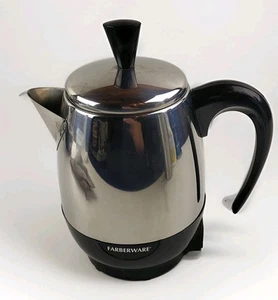 Farberware Percolatore Caffè Automatico Acciaio Inox 2-4 Tazze Modello FCP 240 - Foto 1 di 17