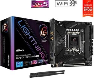 4710483946677 Motherboard B760I LIGHTNING WIFI s1700 2DDR5 mITX ASRock - Bild 1 von 6