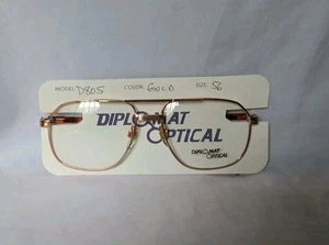 Montatura per occhiali da vista Diplomat Optical 805 oro 56□20-140 - Foto 1 di 5