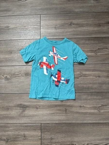 Boys Blue Airplane Shirt - The Children’s Place - Size 4T - Picture 1 of 1