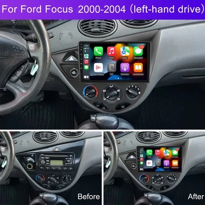 For Ford Focus 2000-2004 Apple Carplay Android 13 Stereo Radio GPS Navi 2+32GB Foto 1 de 4