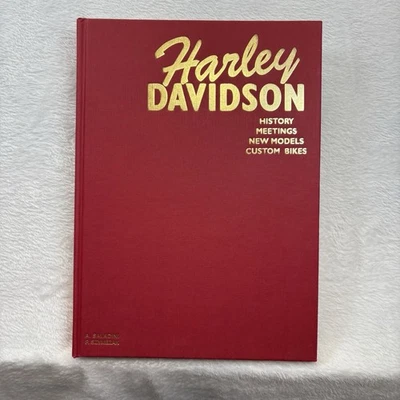 Harley Davidson History Meetings New Models and Custom Bikes Hard Back Book 1997 - Image 1 of 4