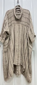La Bottega Di Brunella Linen/BABY ALPACA /MERINOS Dress O/S - Picture 1 of 8