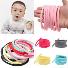 10PC Baby Soft Skinny Nylon Headband Elastic Hairband DIY Hair Accessories