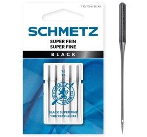 Schmetz Black Super Fine Machine Needles-Size 70/10 5/Pkg - Picture 1 of 1