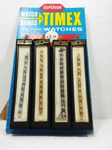 Vintage Moore Stand Up Watch Band Pubblicità contatore scheda (per orologi Timex) - Foto 1 di 9