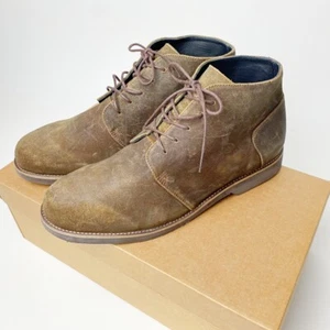 Botas de Excursión Nisolo Chukka Chavito para Hombre 10 Cuero Marrón Encerado Todos los Días - Imagen 1 de 6