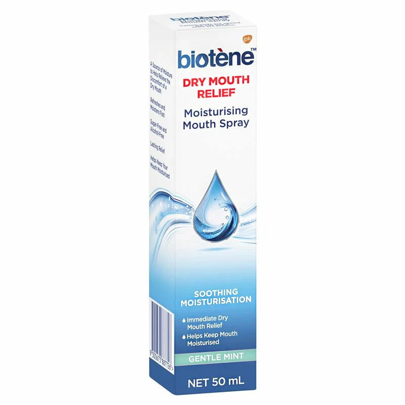 Biotene Dry Mouth Relief Moisturising Mouth Spray Gentle MINT 50ml