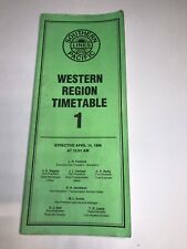 1996 Timetable 1 Western Region Southern Pacific Lines April 14, 1996