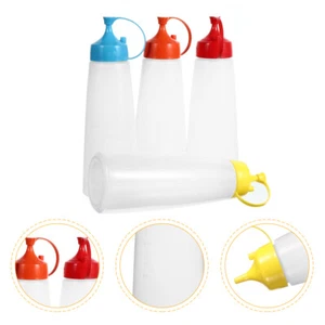 4 Pezzi Bottiglia Spremere Dispenser Salsa di Pomodoro Accessori Cucina - Foto 1 di 12