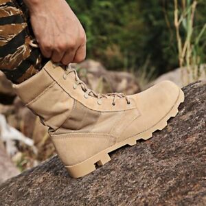 Mens Outdoor Tactical Boot Military Army Combat Patrol Work Boots Hunting Shoes