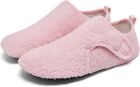 Heiiwarm Slippers Fluffy House Shearling Slippers for Men Women UK 7 Pink FL41