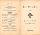 Everett MA Baptist Prayer Topics~Liquor Laws~Katon~Makechnie~Madame Feller 1909
