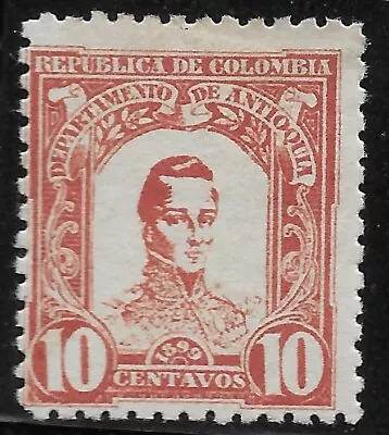 COLOMBIA Local ANTIOQUIA 1899  SC# 123🔥General Jose Maria Cordoba🔥MH OG - Image 1 of 2