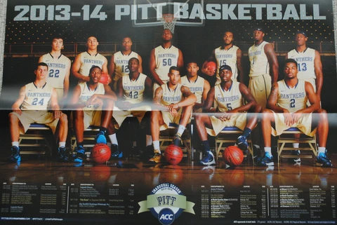 PITT PANTHERS 2013/14 MEN'S BASKETBALL POSTER Cover