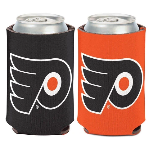 Philadelphia Flyers 12oz Two Sided Can Cooler [NEW] NHL Coozie Koozie Beer Drink Cover