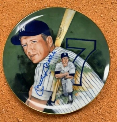 Mickey Mantle Signed Collectors Plate JSA LOA 10.5 inches 6317/11000 - Image 1 of 4