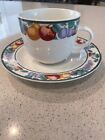 Tienshan Intro Stoneware Orchard Cup(S) & Saucer(S) No Chips Or Cracks