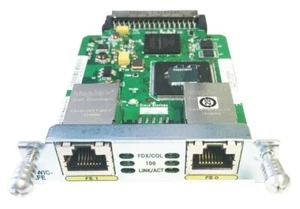 (1)  OEM Cisco HWIC-2FE, 10/100 routed port HWIC hi-Speed WAN Interface card - Picture 1 of 4