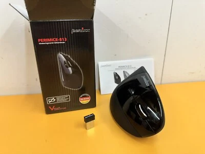 Perixx PERIMICE-813B Bluetooth Vertical Mouse, Wireless 3-in-1 Multi-Device Tech - Image 1 of 4