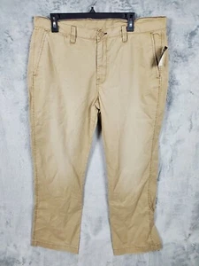 Lucky Brand Jeans Mens Khaki Classic Chinos 36x30 NEW - Picture 1 of 15