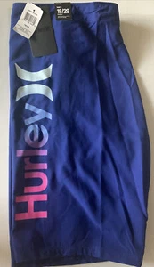 NWT Hurley Boys' Gradient One and Only Board Shorts Size 18/29 Waist Royal Blue - Picture 1 of 6