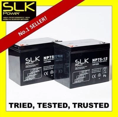 SLK POWER INVACARE PRIDE PRO RIDER STERLING MONARCH WHEELCHAIR MOBILITY SCOOTER BATTERIES