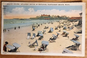 Nantasket Beach Massachusetts MA Atlantic House Postcard PC 1921 Abrams - Imagen 1 de 1