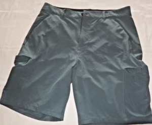 32 Degrees Cool Stretch Performance Shorts Grayish Green Sz 34 Polyester Spandex - Picture 1 of 8