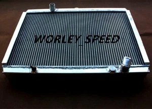 Aluminum Radiator For Aftermarket Mitsubishi Starion 2.0 Turbo M/T - Picture 1 of 6