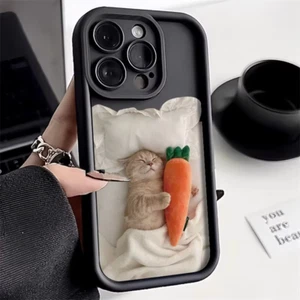 Cute Cat, Bear, Frog Phone Case iPhone 16 15 14 13 12 11 Pro Max XR XS X Plus SE - Picture 1 of 24