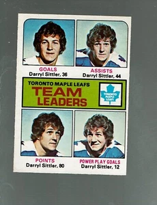 1975-76. OPC. Toronto Team Leaders. Darryl Sittler. #328. EXMT-NM - Picture 1 of 2