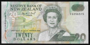 New Zealand 1994 20 Dollars P 183 VF- - Picture 1 of 2