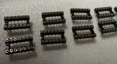 NC Support Tulipe DIP 14 Broches pour Circuit Intégré Lot 8 pièces E4/43