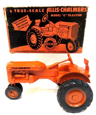 1947 American Precision ALLIS-CHALMERS MODEL "C" TRACTOR 1/12 mint w/box diecast - Image 1 of 4
