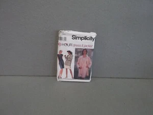 SIZE 18-22 SIMPLICITY 9411 UNCUT 1990s PULLOVER EXTENDED SHOULDER DRESS JACKETS  - Picture 1 of 4