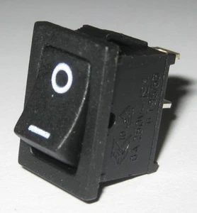 Jackson Electronics JS-606 Miniature Rocker Switch - SPST - 125V 10A - 250V 6A - Picture 1 of 5