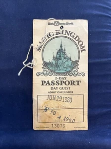 Disney World Magic Kingdom Day Pass June 29, 1980 - Picture 1 of 5