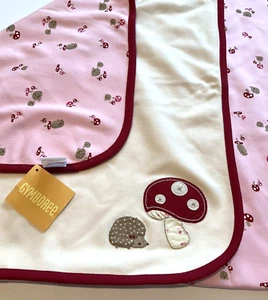 HTF Vintage NWT Gymboree 2006 OUTDOOR WHIMSY Holiday Hedgehog Mushroom Blanket - Picture 1 of 5