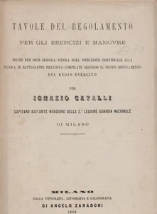 guardia nazionale 1869 regolamento per esercizi e manovre - Picture 1 of 1