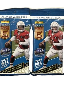 Panini Donruss Elite NFL 2021 paquete de 30 cartas valor violonchelo - (Cantidad: 2) - Imagen 1 de 4