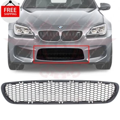 New Front Center Bumper Grille Textured Black Fits 2012-2016 BMW M5 BM1036147 - Image 1 of 4