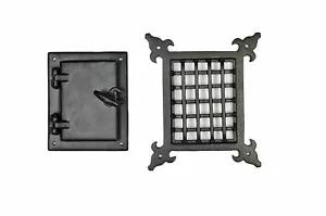A29 Hardware Griglia/Griglia Porta Speakeasy in Ghisa con Porta Vista Nero - Foto 1 di 9