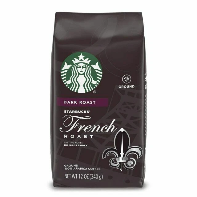 Starbucks French Roast Dark Roast 12 Ounce Ground Coffee (206130)