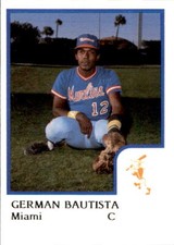 1986 Miami Marlins ProCards #1 German Bautista Dominican Republic Baseball Card