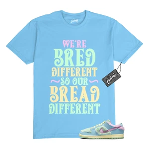 Dunk Verdy Visty Blue Gaze Light Arctic Pink Bicycle Yellow T Shirt Match BREAD - Picture 1 of 9