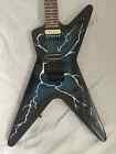 Gitara elektryczna Dimebag Darrel The Dean w specjalnym kształcie z ciemnoniebieskim panelem